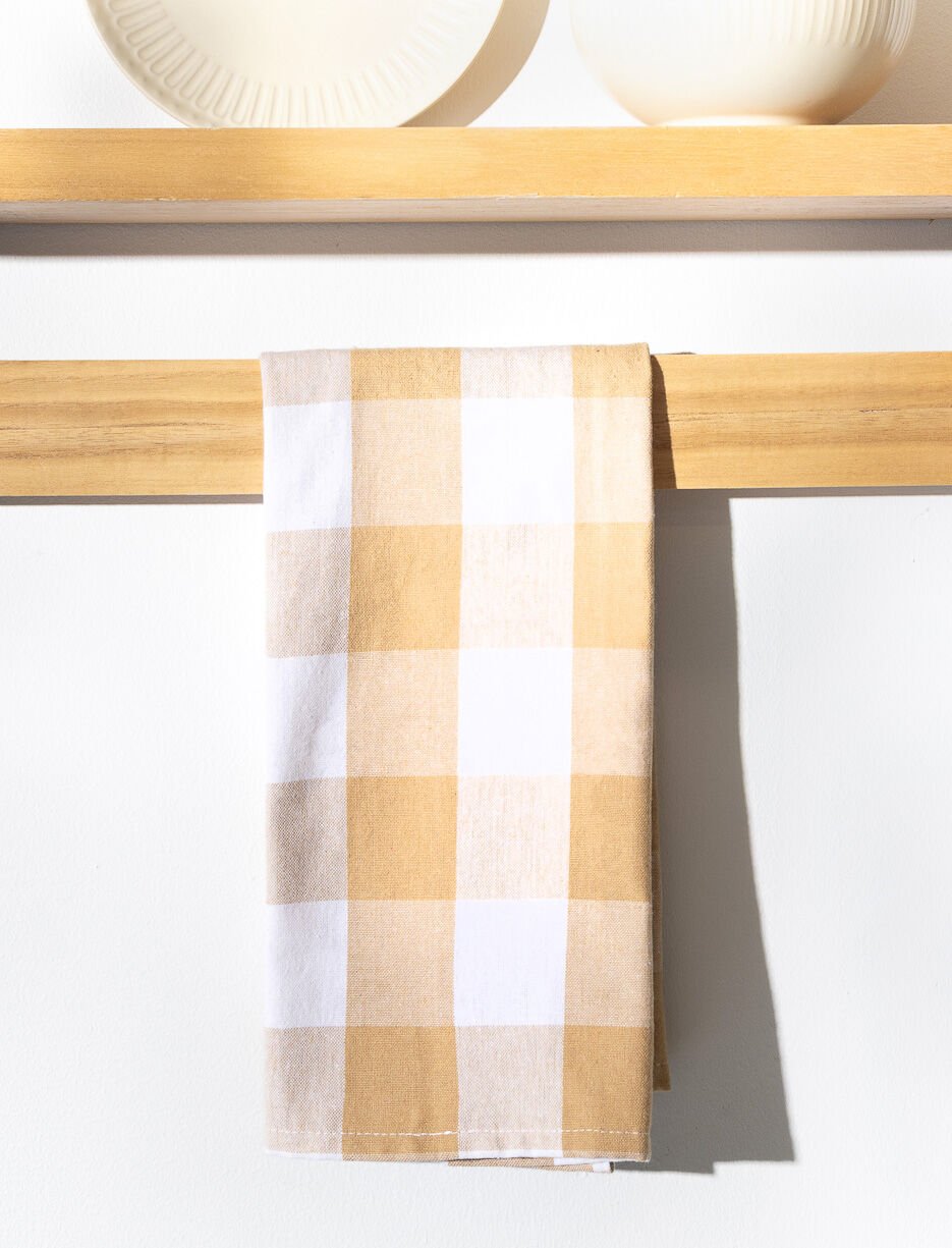 Serviette à vaisselle à carreaux