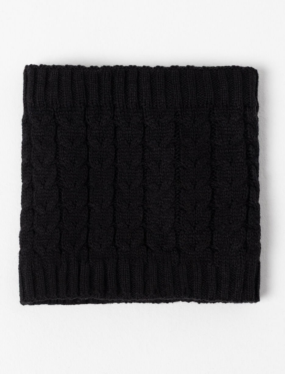 Cache-cou en tricot côtelé - petite fille