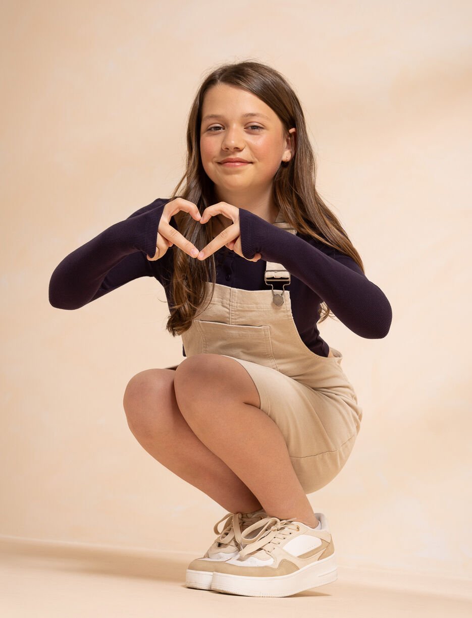 Robe-salopette en corduroy Robe-salopette en corduroy