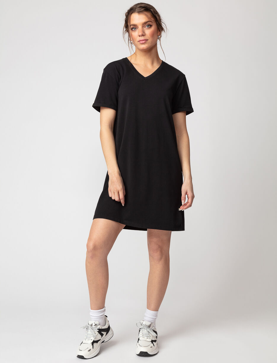 Robe t shirt a col en V