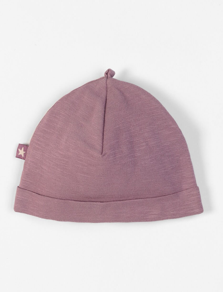 Bonnet uni en coton bio