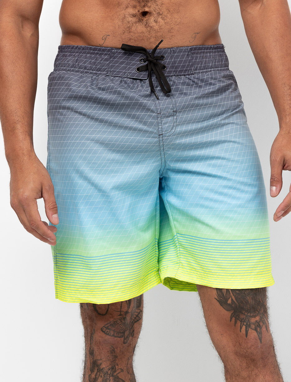 Boardshort imprimé à taille élastique