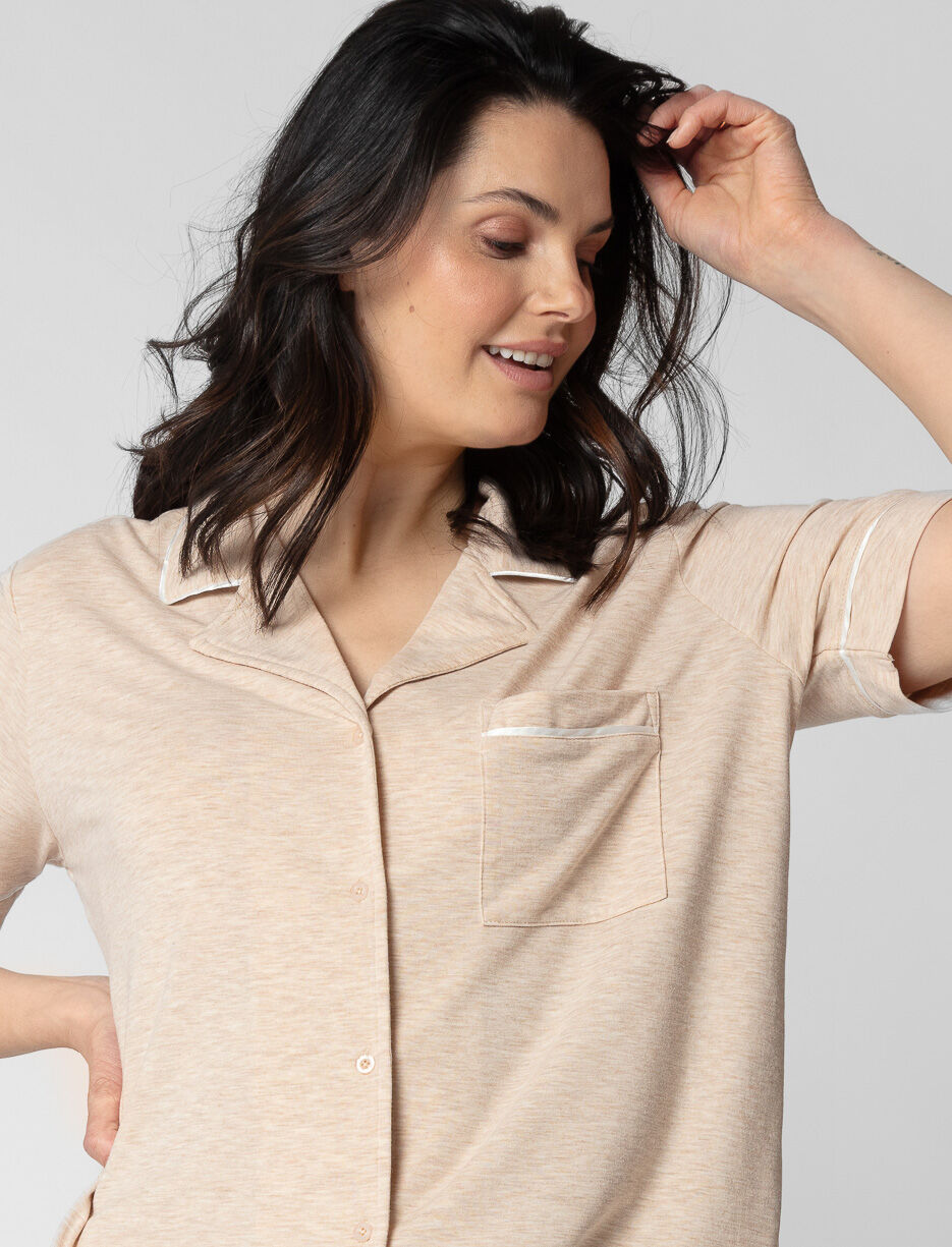 Short-sleeve Night Shirt