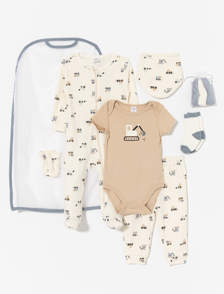 Ens. 3 pièces imprimé avec accessoires