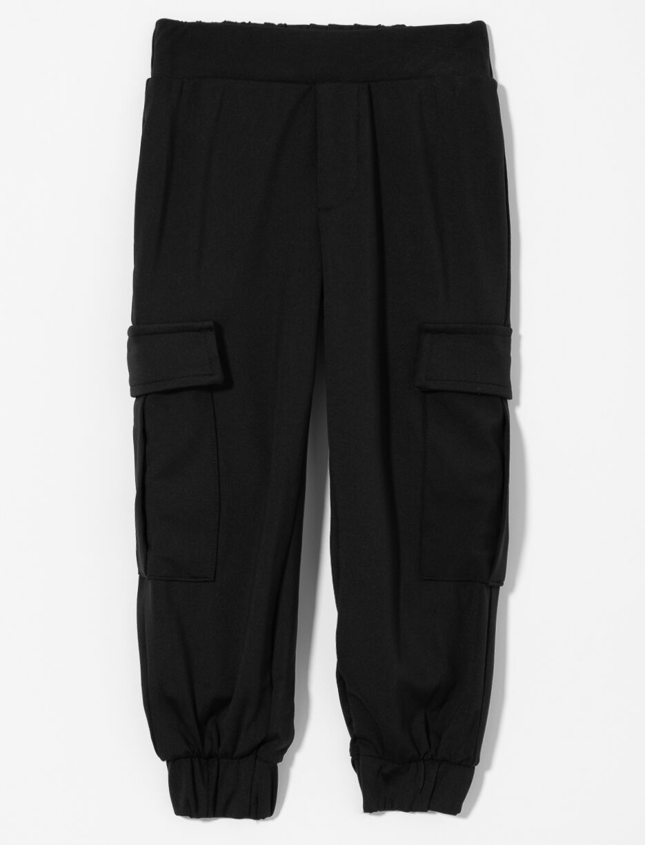 Cargo Pants with Elastic Waist - Little Girl