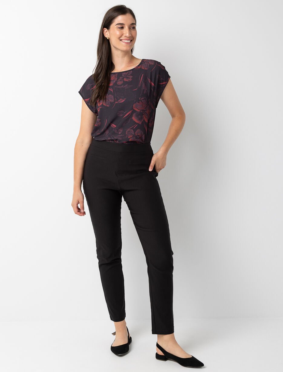 Pantalon jambes étroites à enfiler