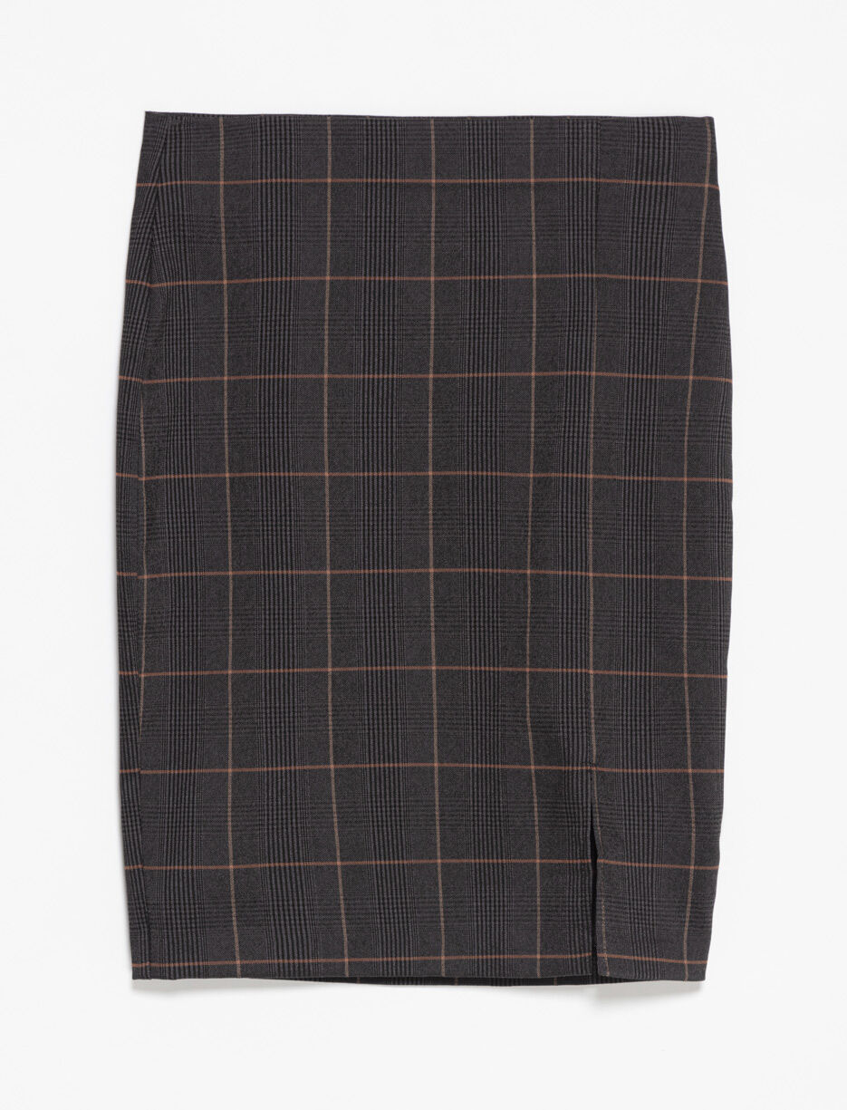 Jupe fuseau carreaux