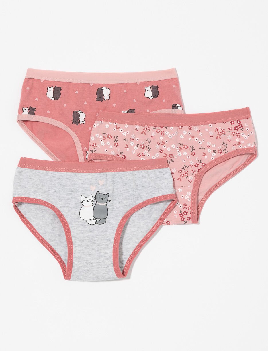 Printed Bikini Panties for Little Girl - Pack of 3
