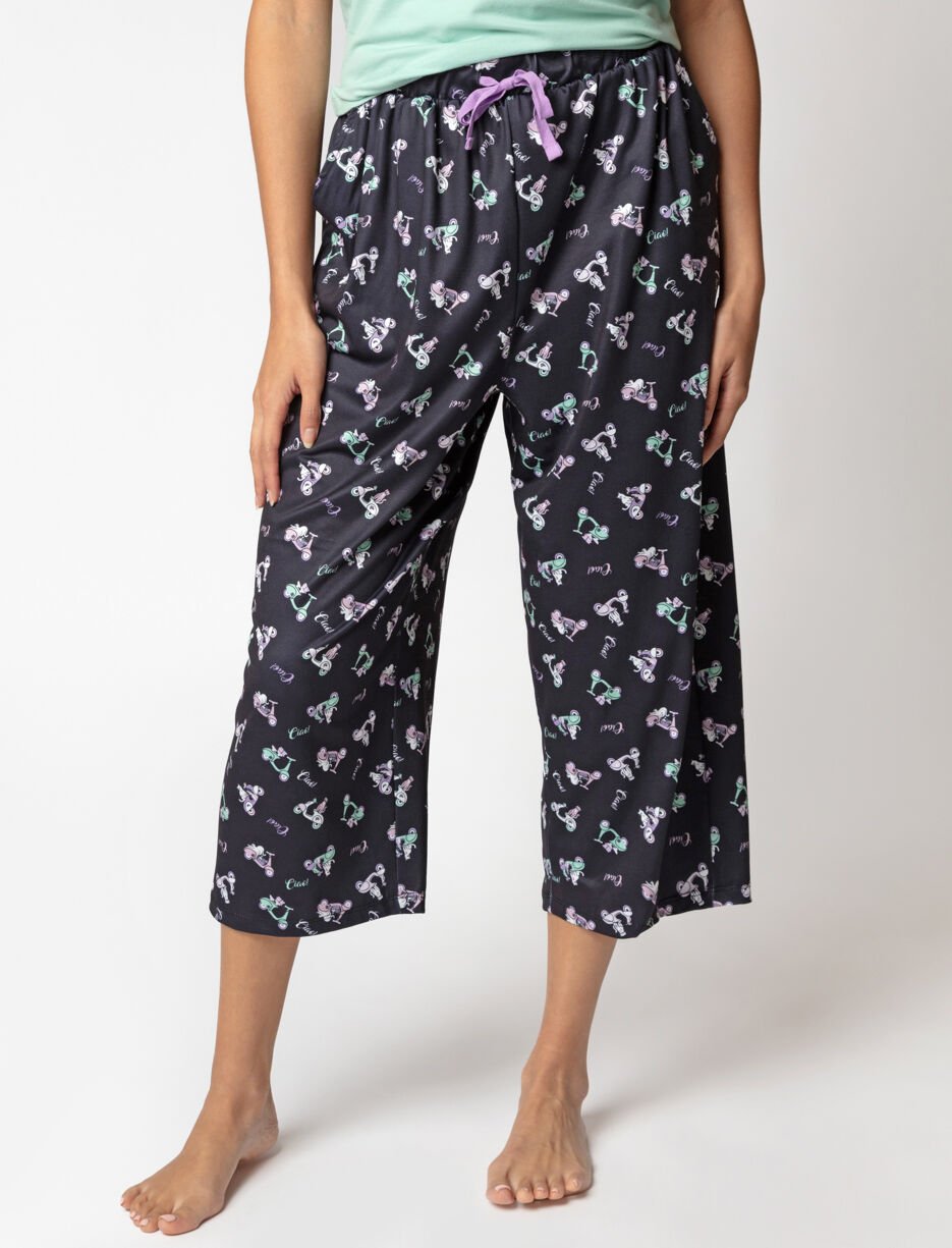 Capri de pyjama à motifs