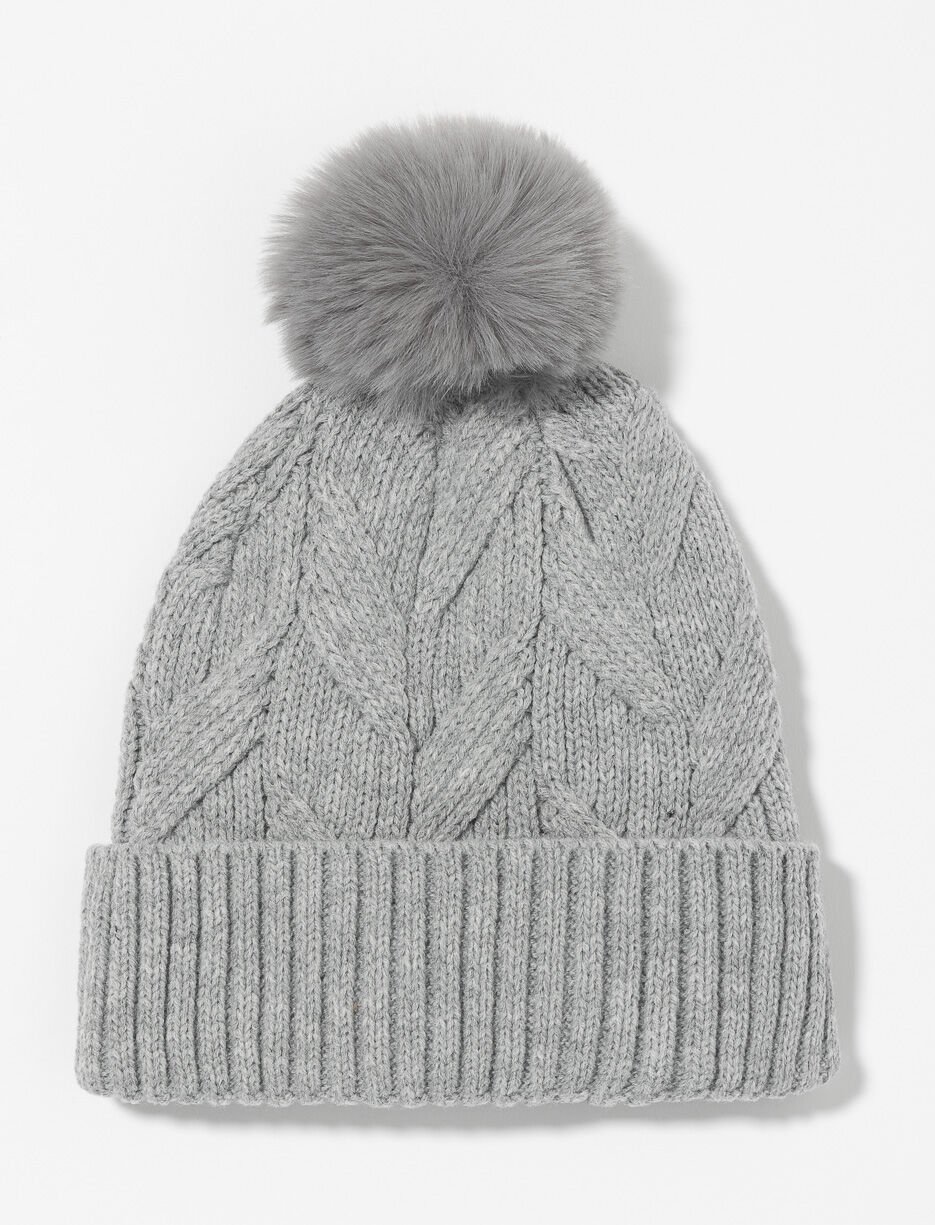 Tuque en tricot avec pompon