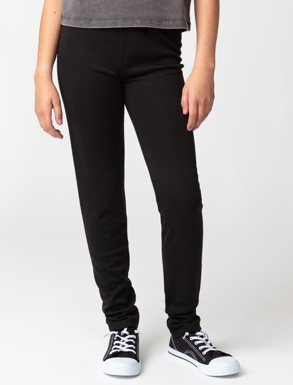 Legging long doublé en peluche