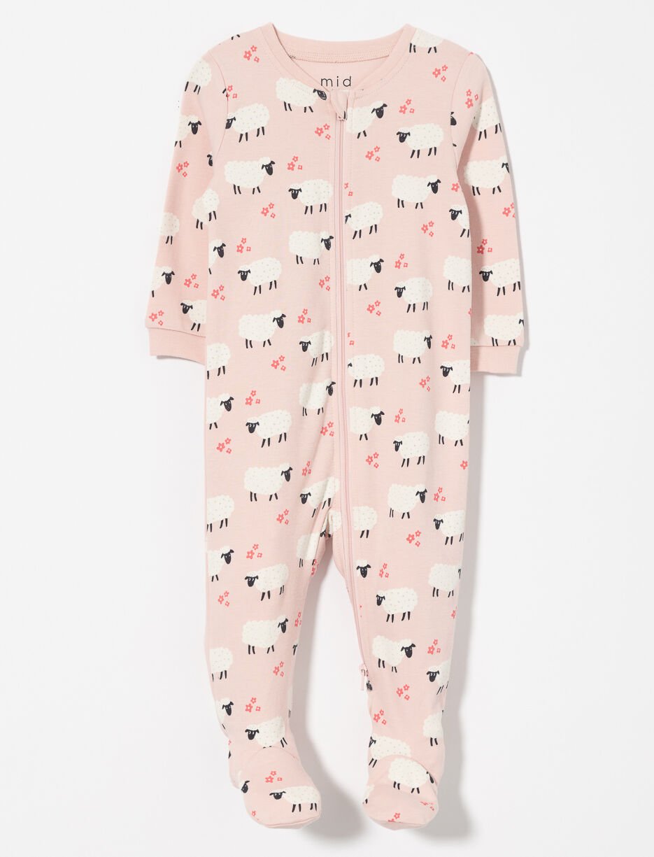 Pyjama 1 pièce imprimé à pieds antidérapants