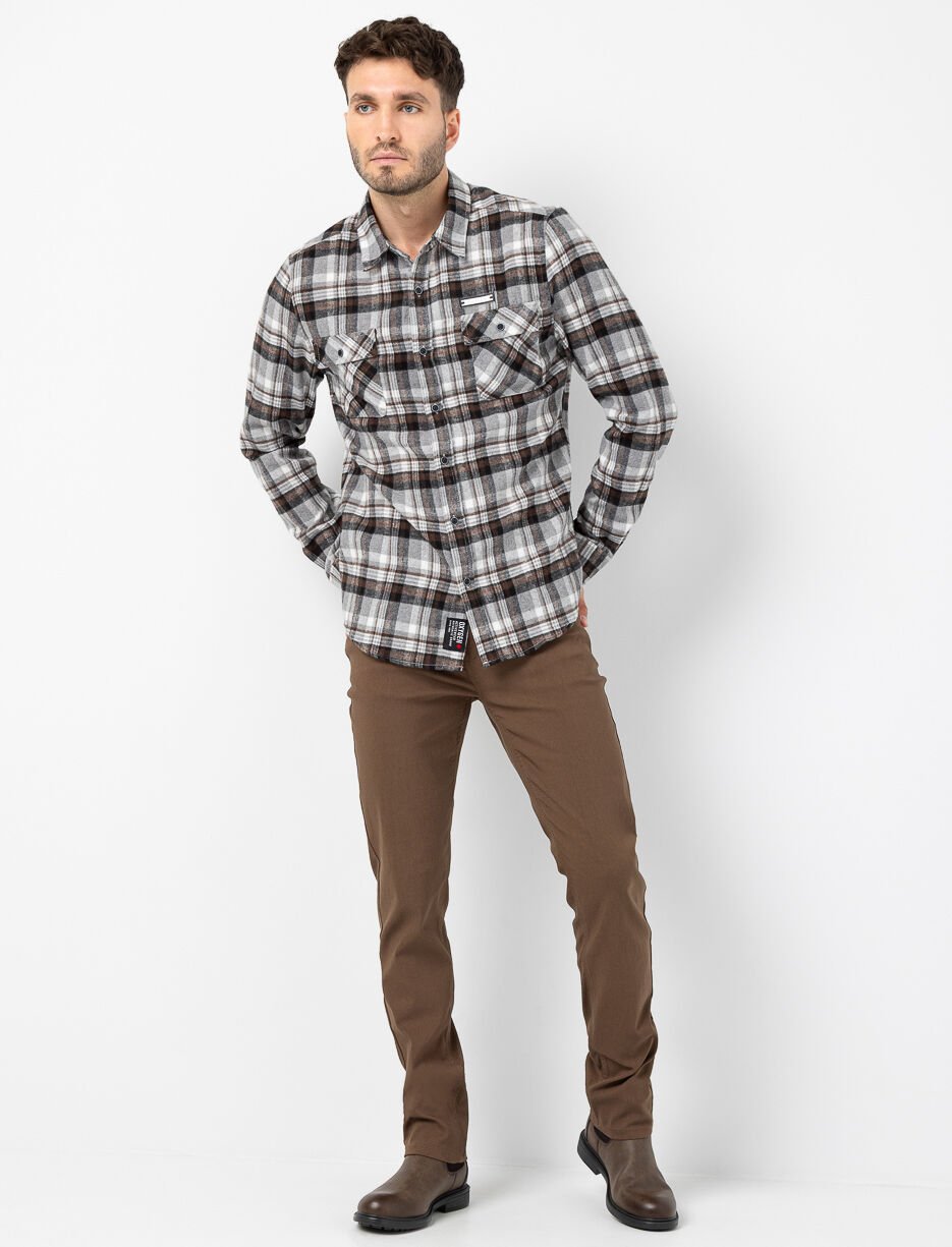 Pantalon droit à taille régulière