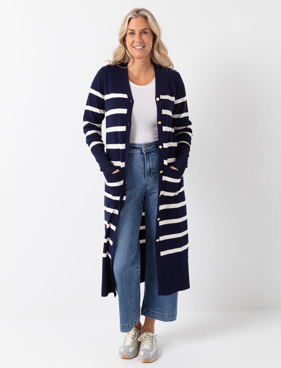 Cardigan long boutonné Cardigan long boutonné
