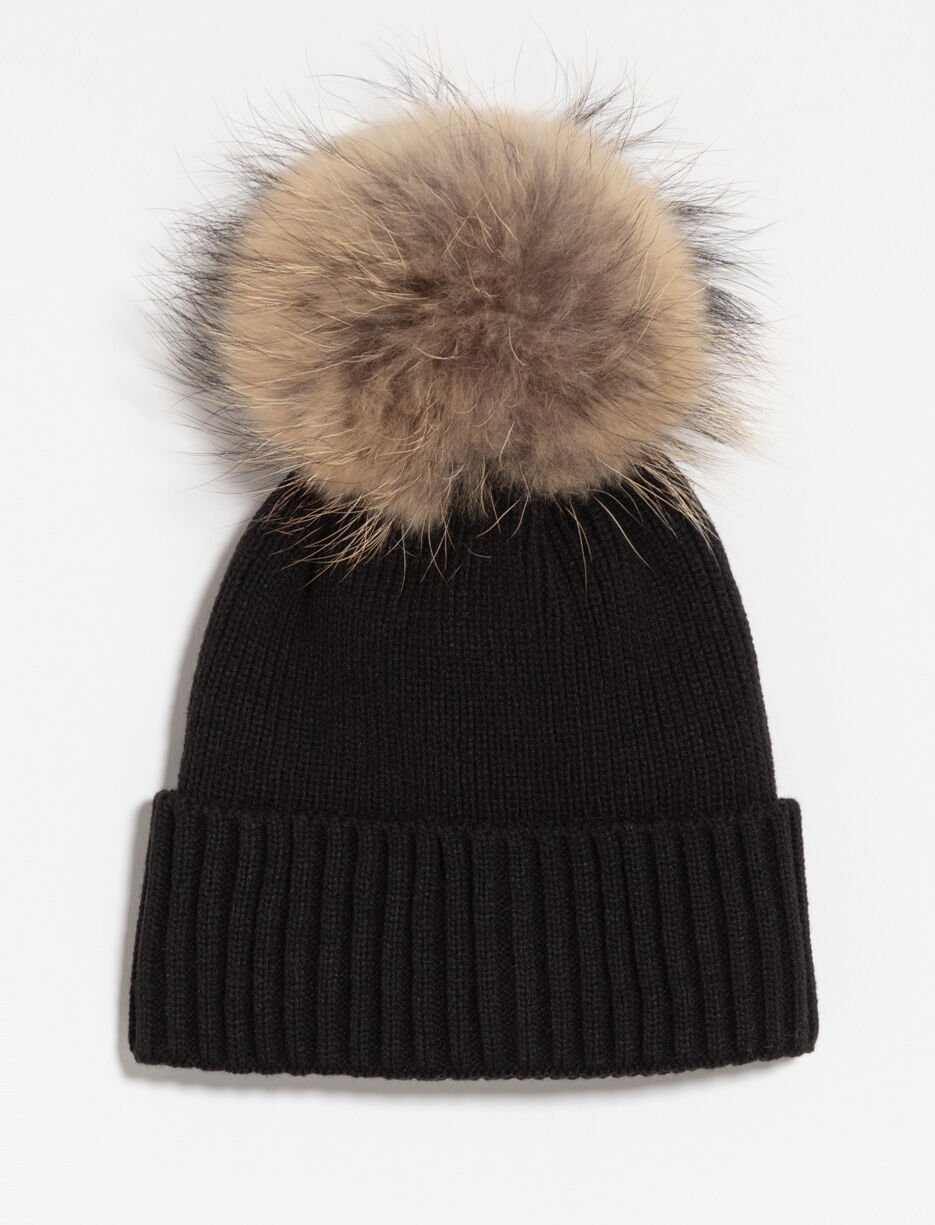Tuque en tricot à pompon - femme Tuque en tricot à pompon - femme