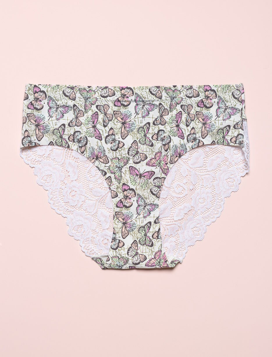 Culotte bikini à dentelle