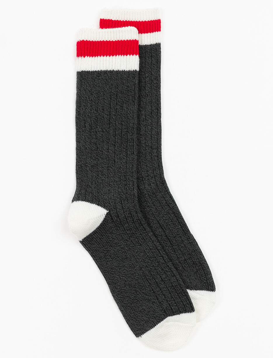 Contrast-stripe Socks