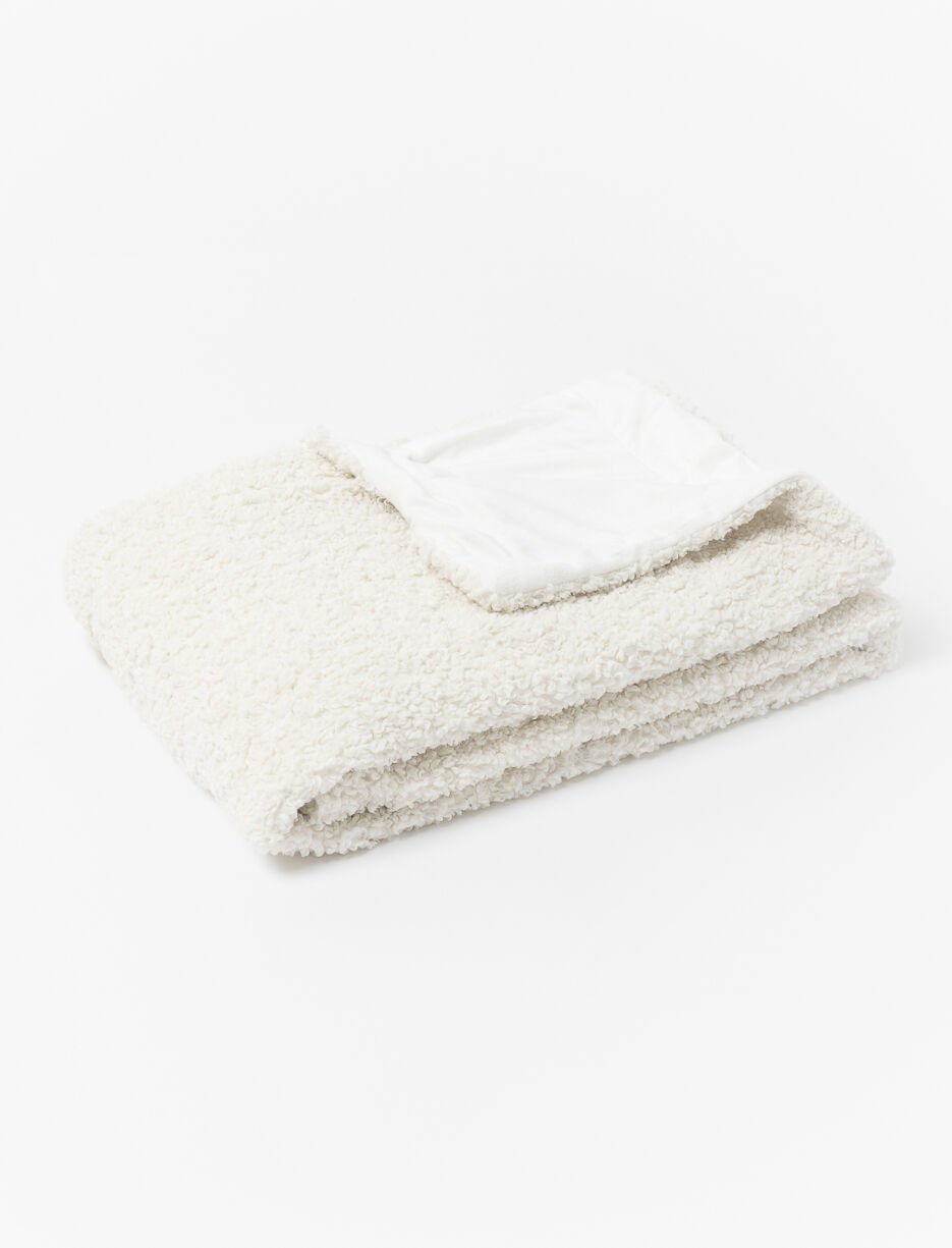 Jeté effet tissu bouclé Jeté effet tissu bouclé