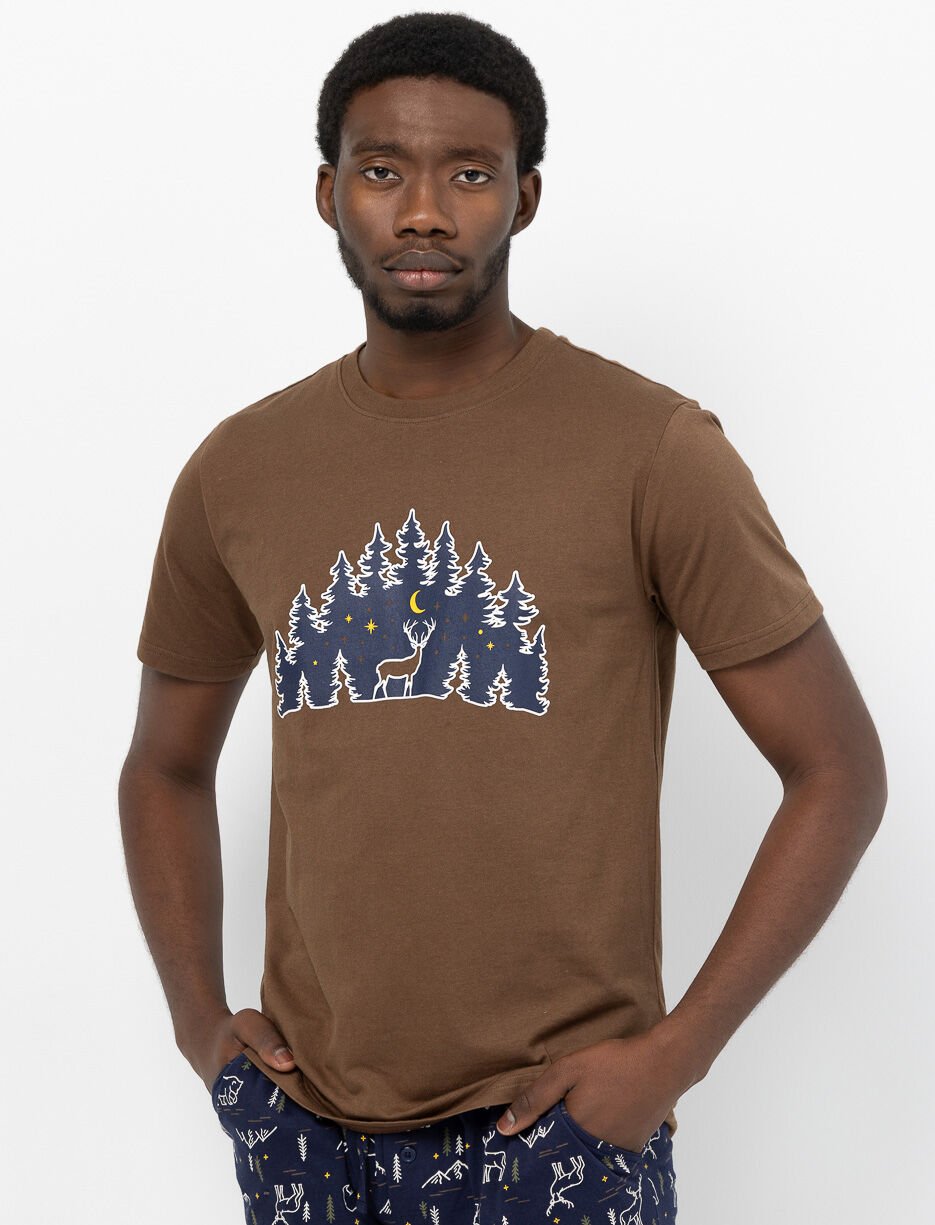 T-shirt de pyjama imprimé en coton bio