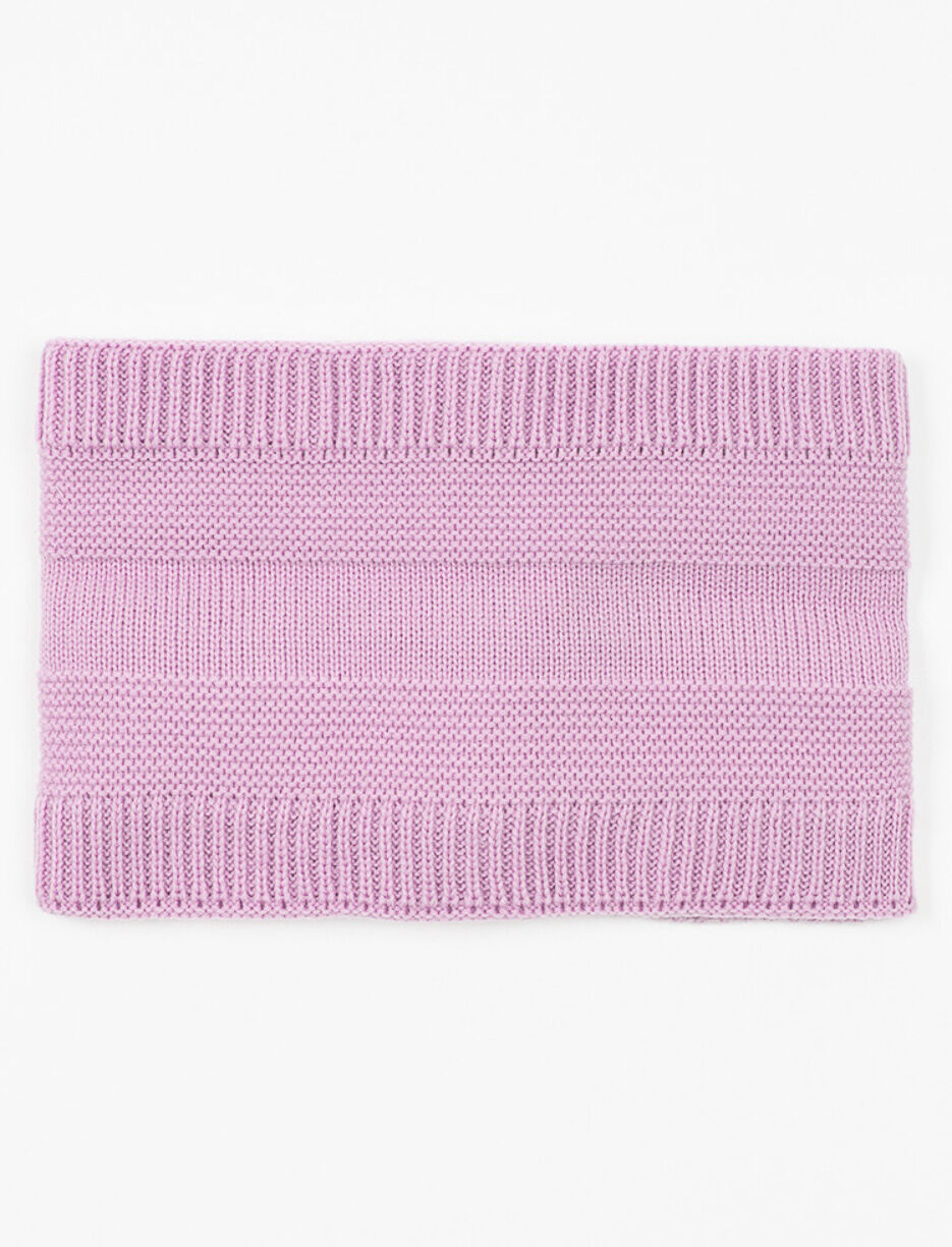 Knit Sherpa-lined Neck Warmer - Baby
