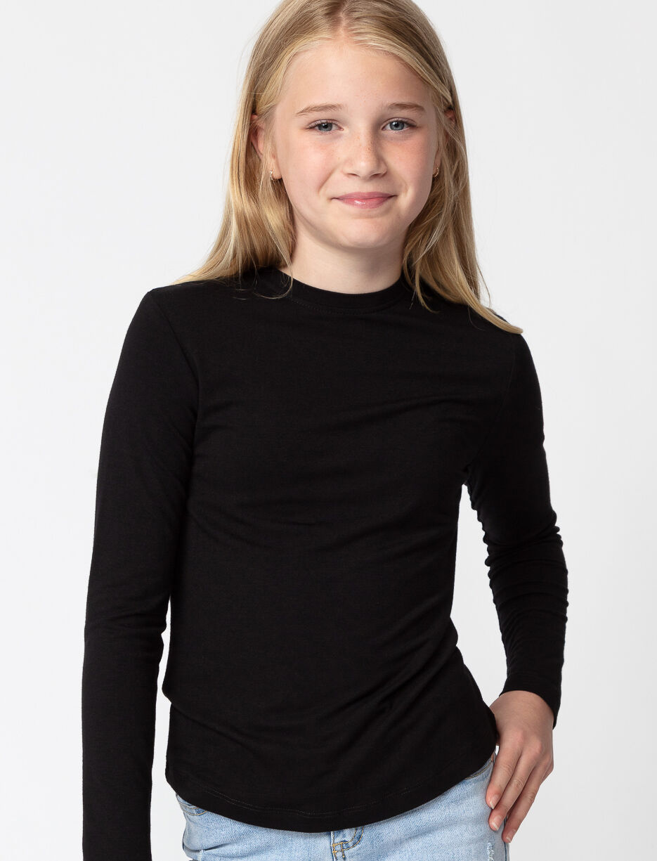 T shirt uni manches longues