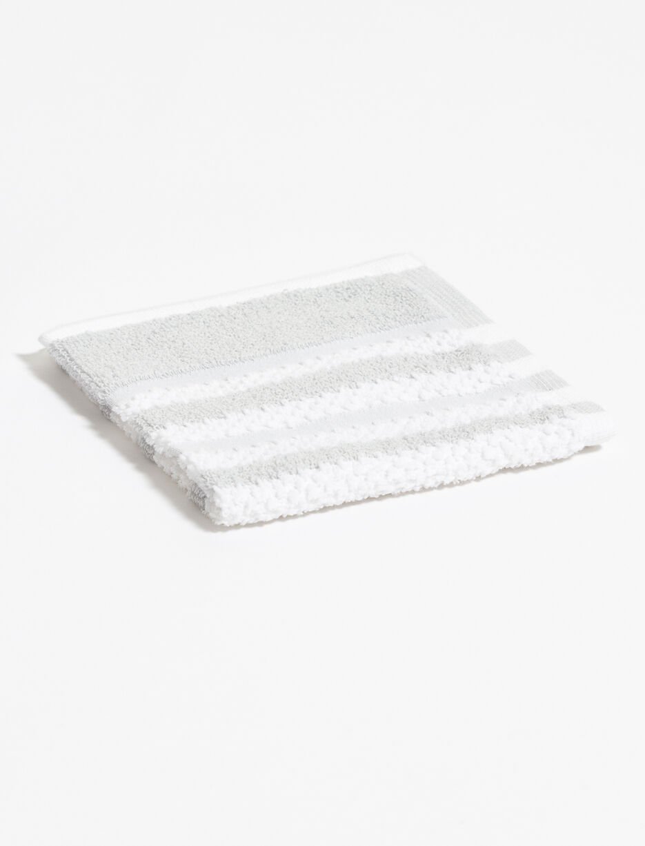 Facecloth with Textured Stripes