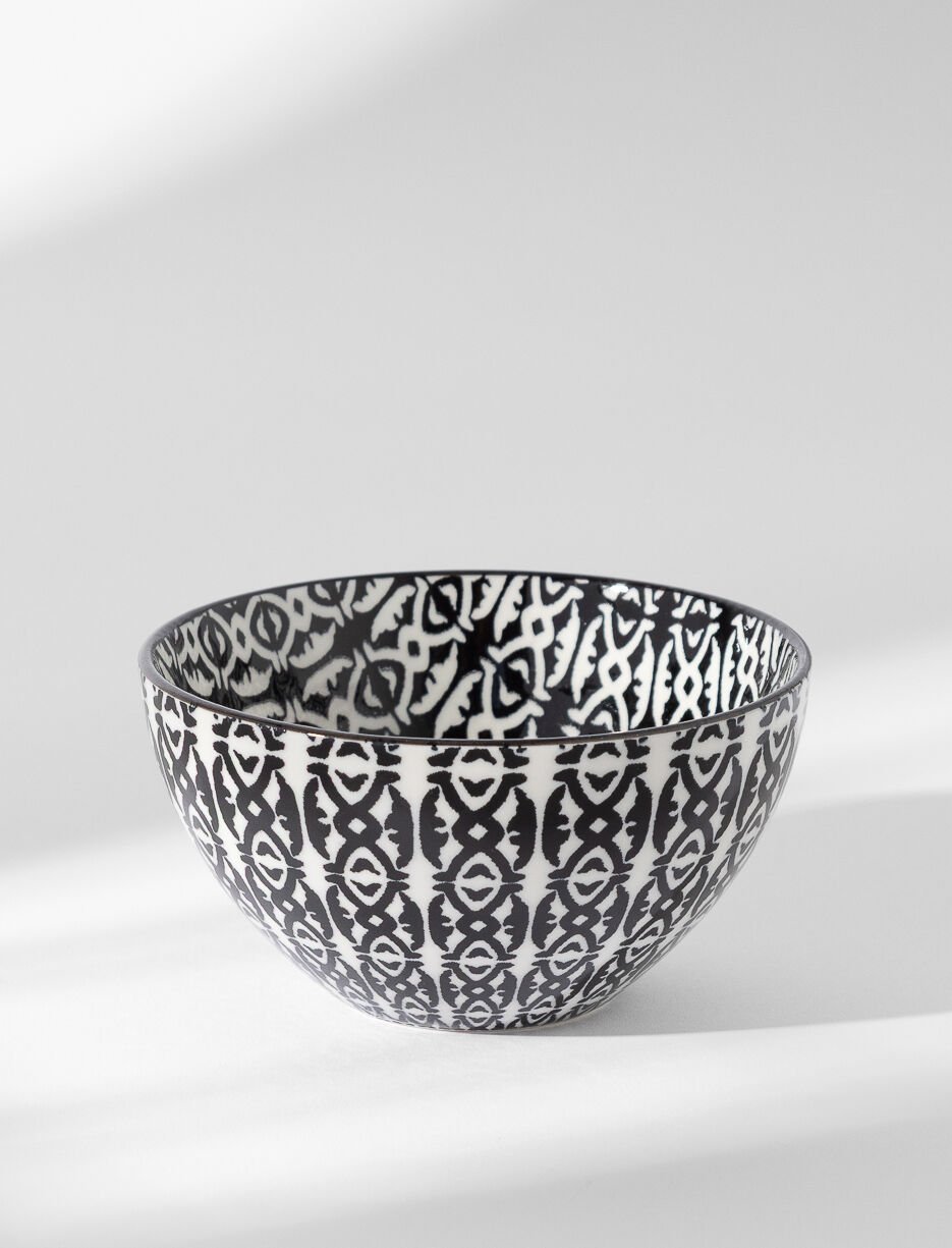 Mini bol en grès à motifs