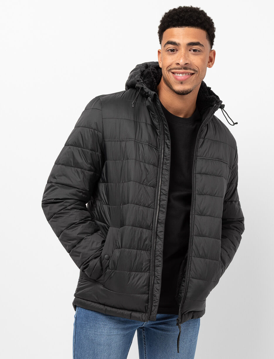 Manteau matelassé doublé sherpa
