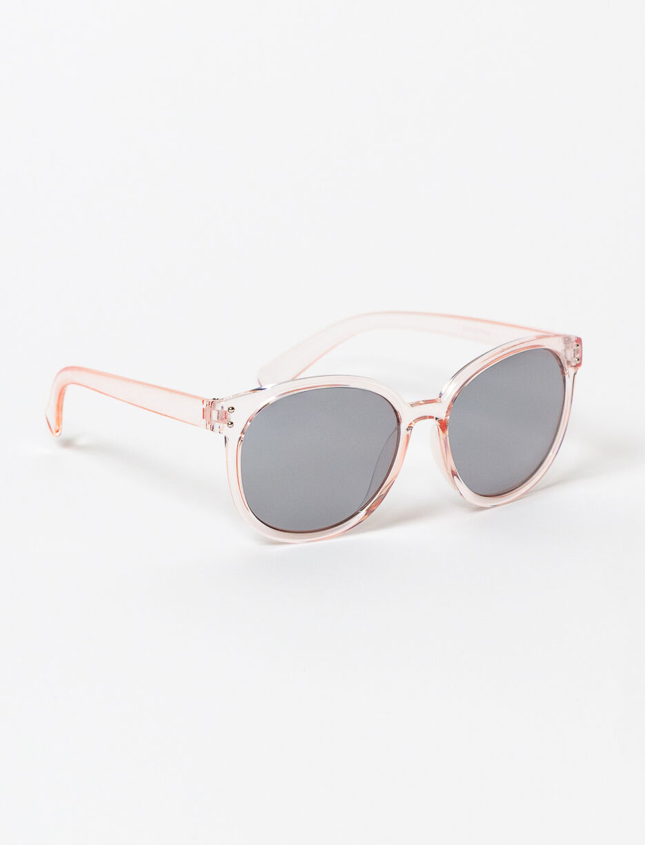 Lunettes de soleil à monture transparente