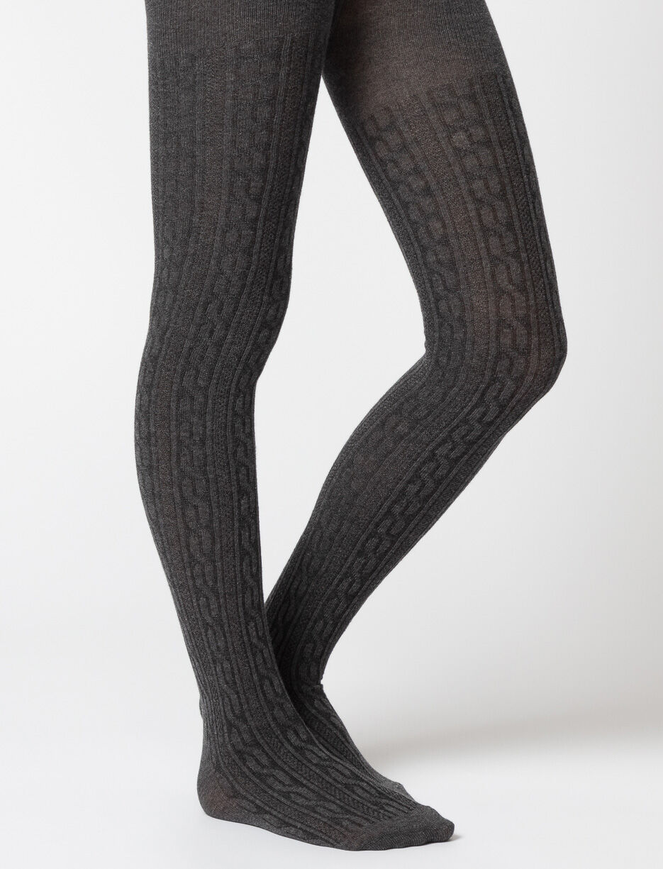 Collant texturé opaque