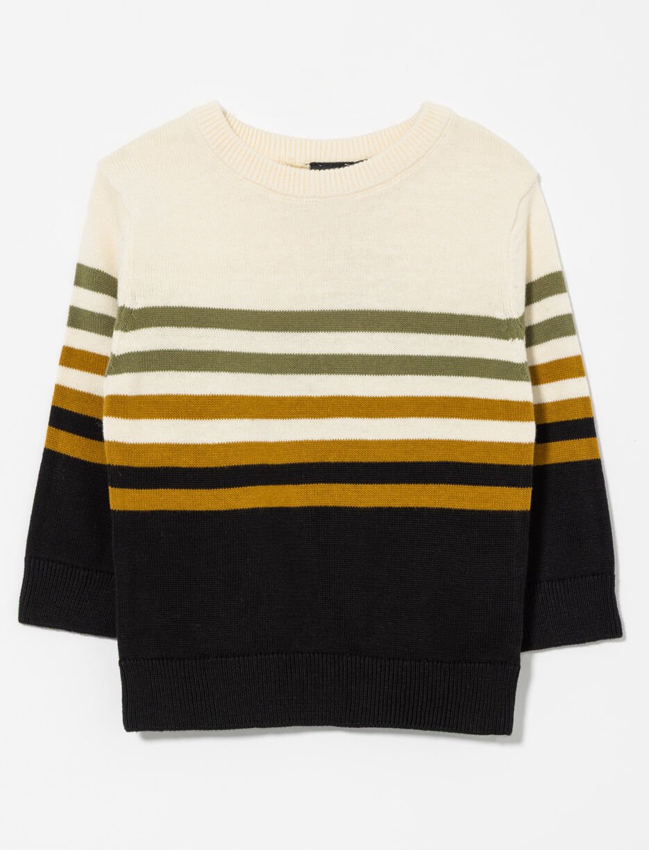 Chandail en tricot &agrave; rayures