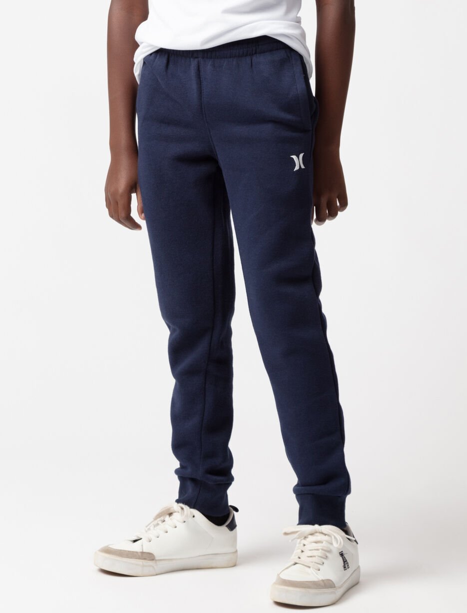 Solid Elastic Waist Joggers