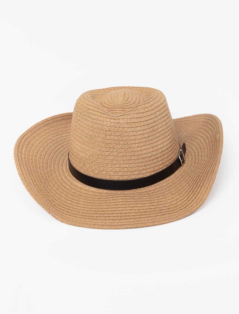 Chapeau cowboy en paille