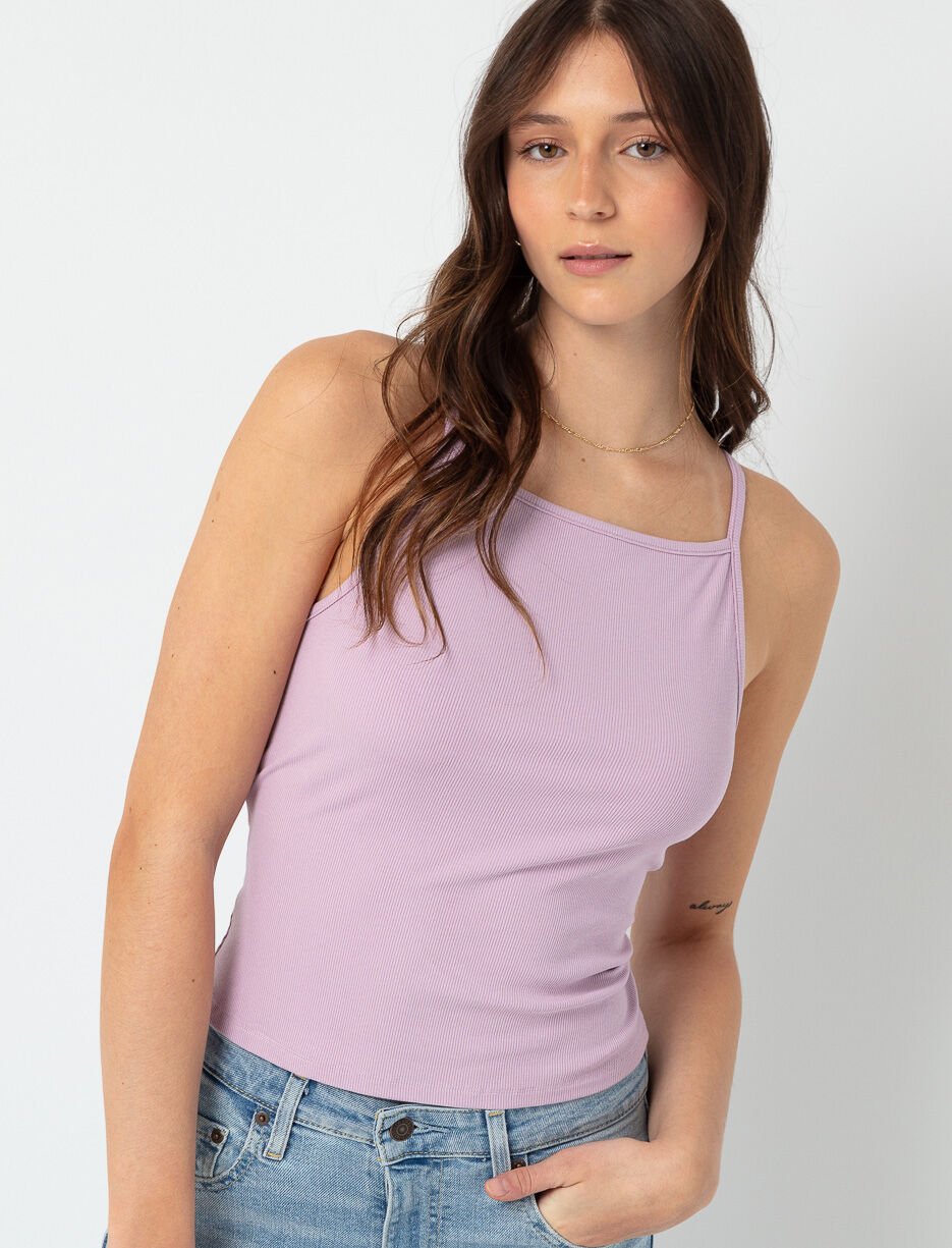 Camisole unie à col carré