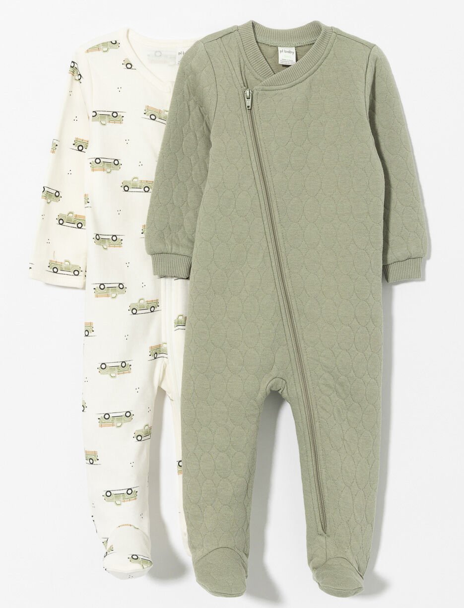 Footed Onesie PJs - Pack of 2