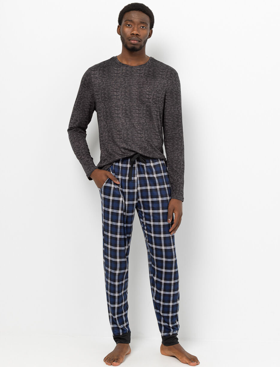 Pyjama 2 pièces à carreaux