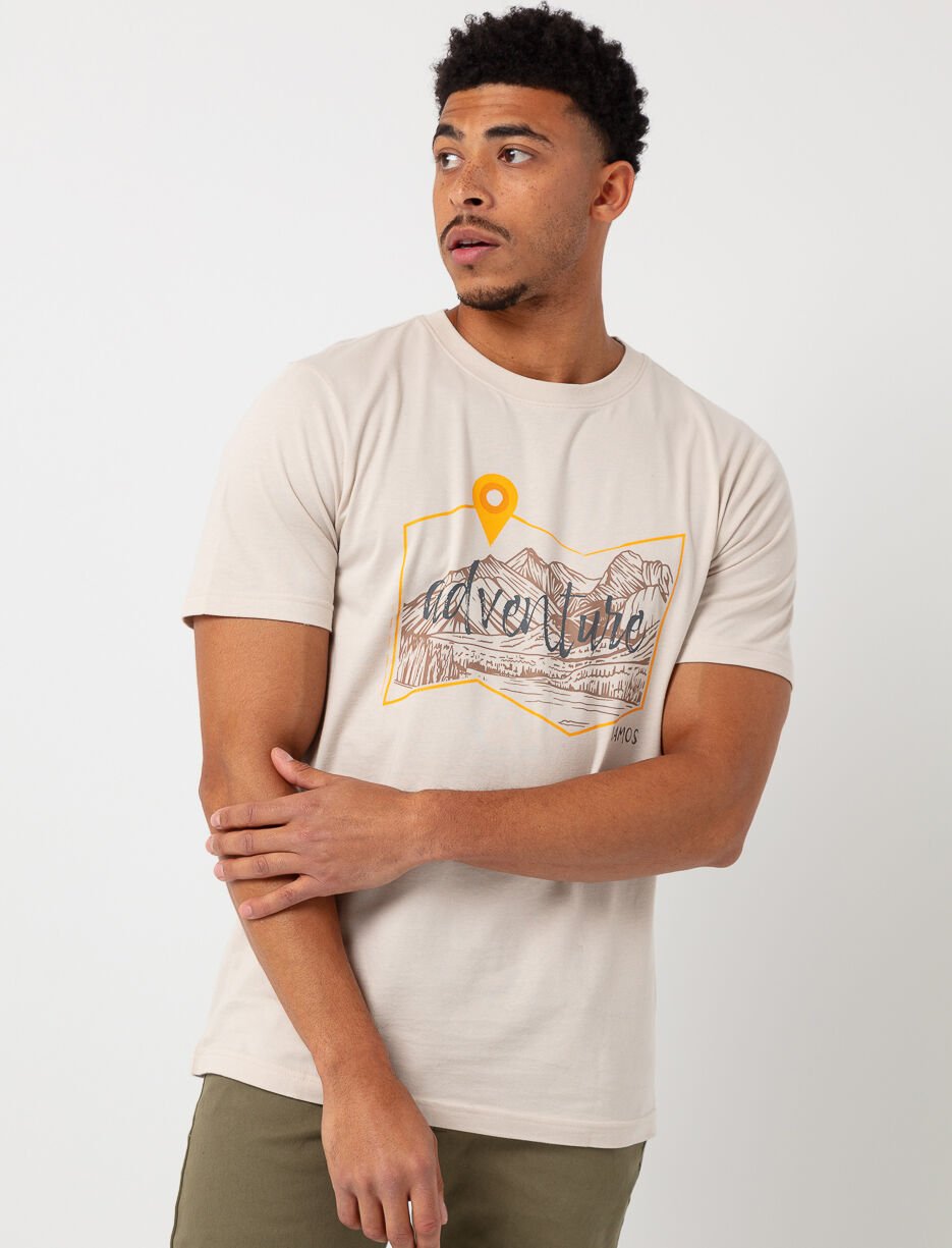 T-shirt imprimé à manches courtes 