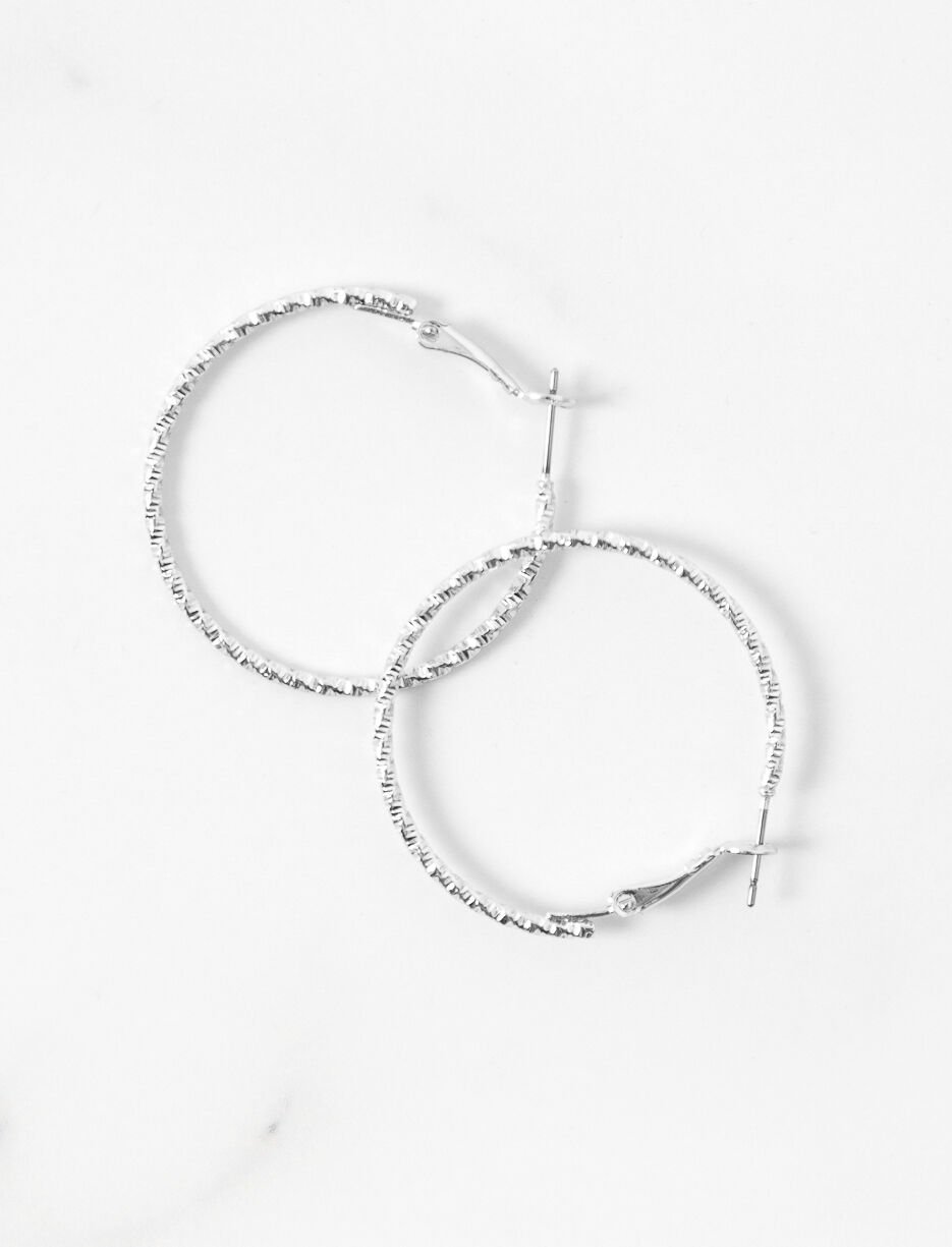 Textured Hoop Earrings