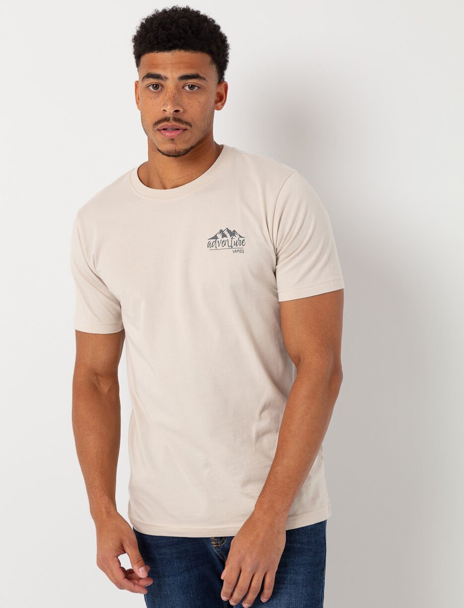 T-shirt imprimé à col rond