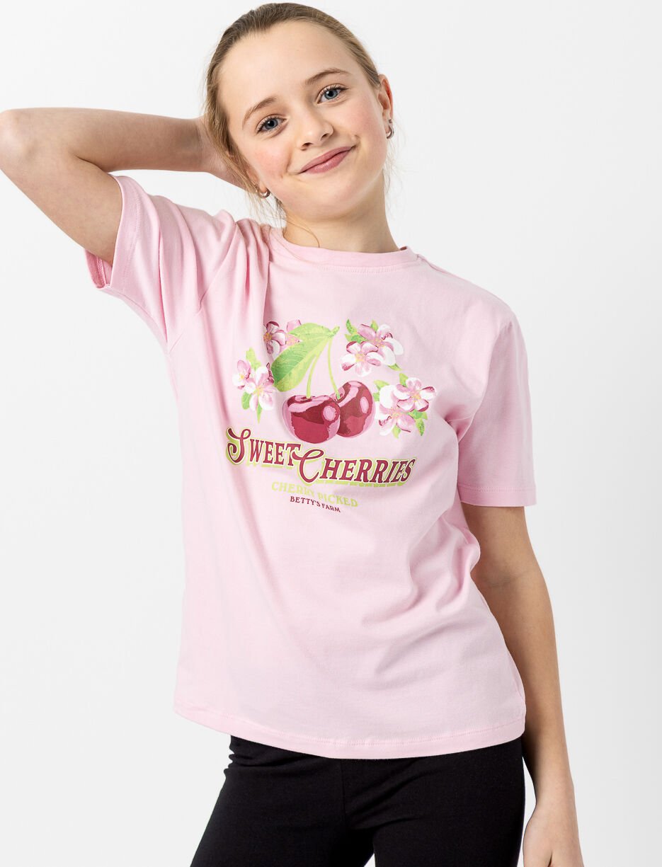 T-shirt imprim&eacute; &agrave; col rond