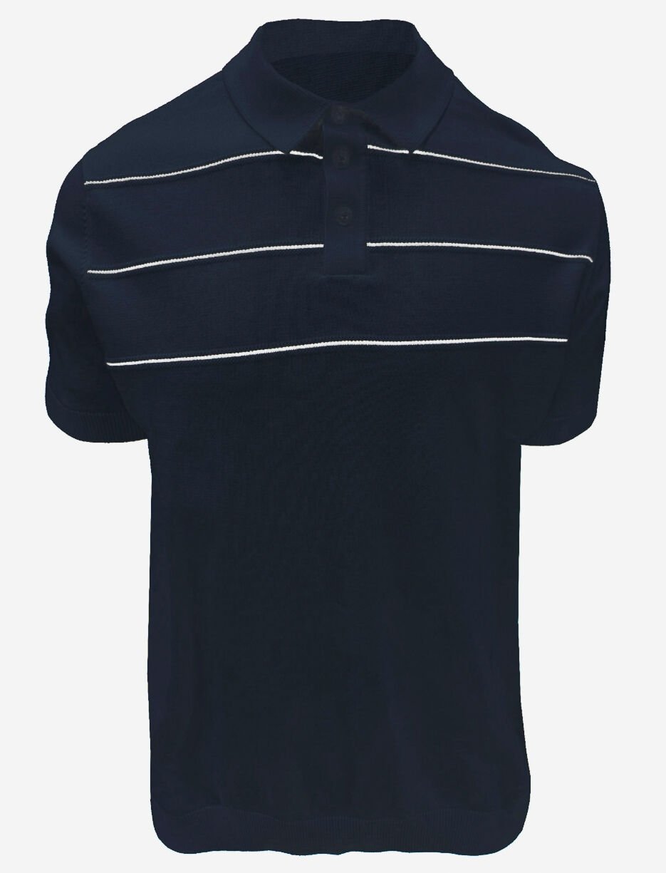 Polo uni &agrave; rayures