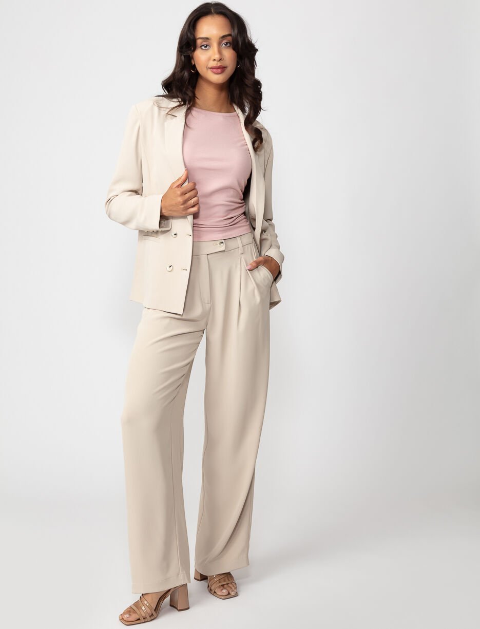 Veston uni à boutons