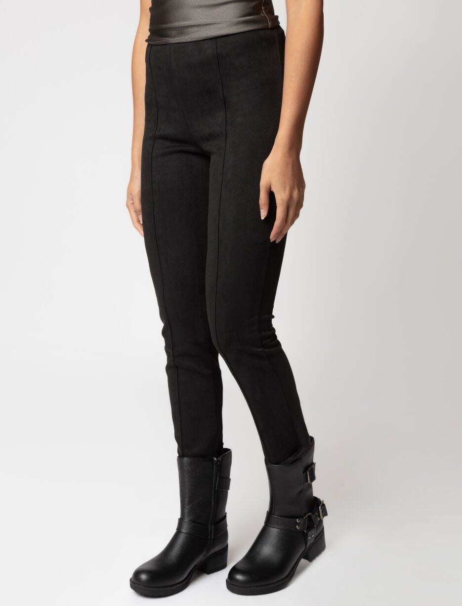 Pantalon en faux suède à enfiler Pantalon en faux suède à enfiler
