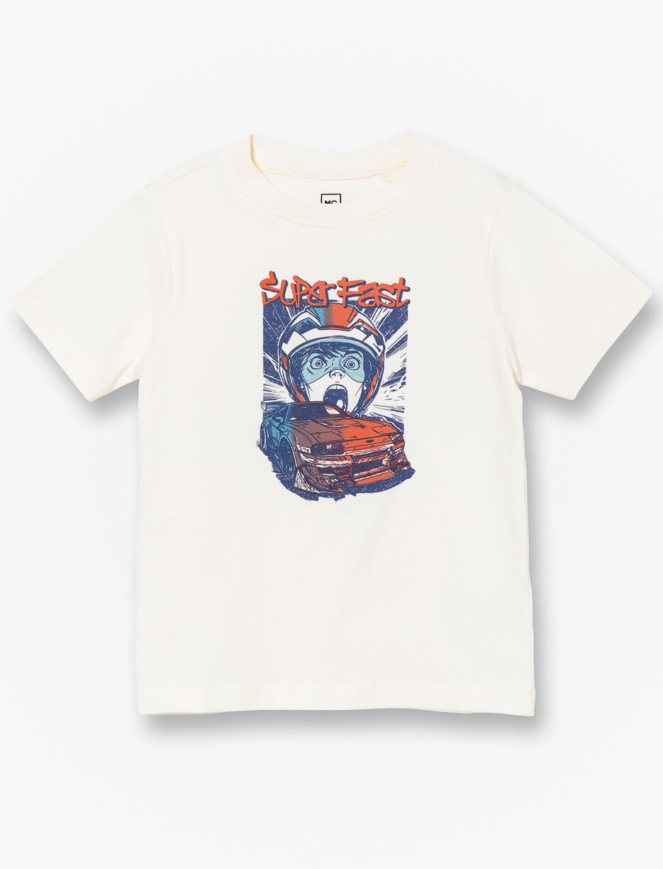 Printed Crew-neck T-shirt - Little Boy