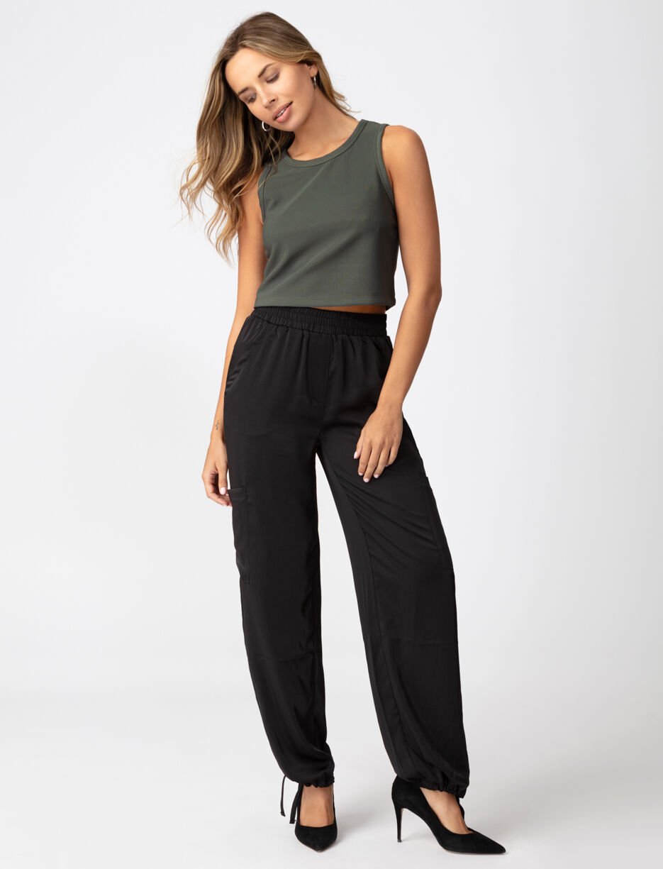 Camisole courte unie