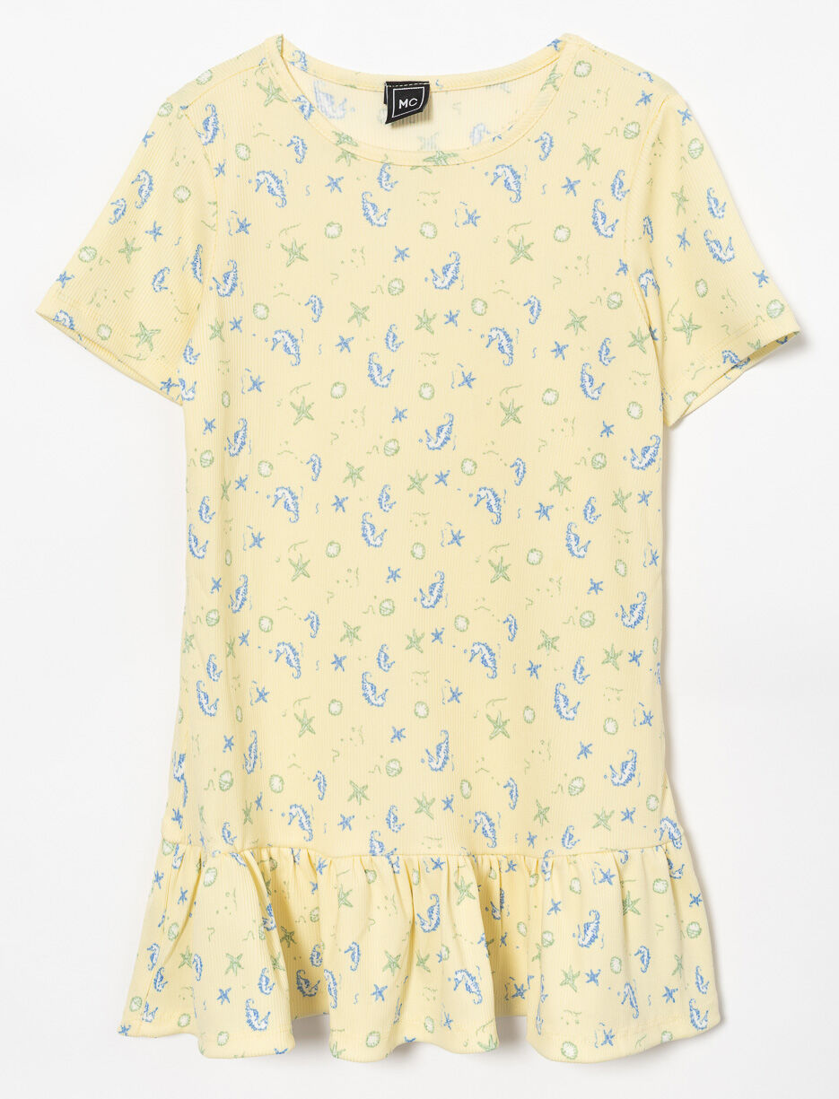 Ruffle-Hem Sleepshirt
