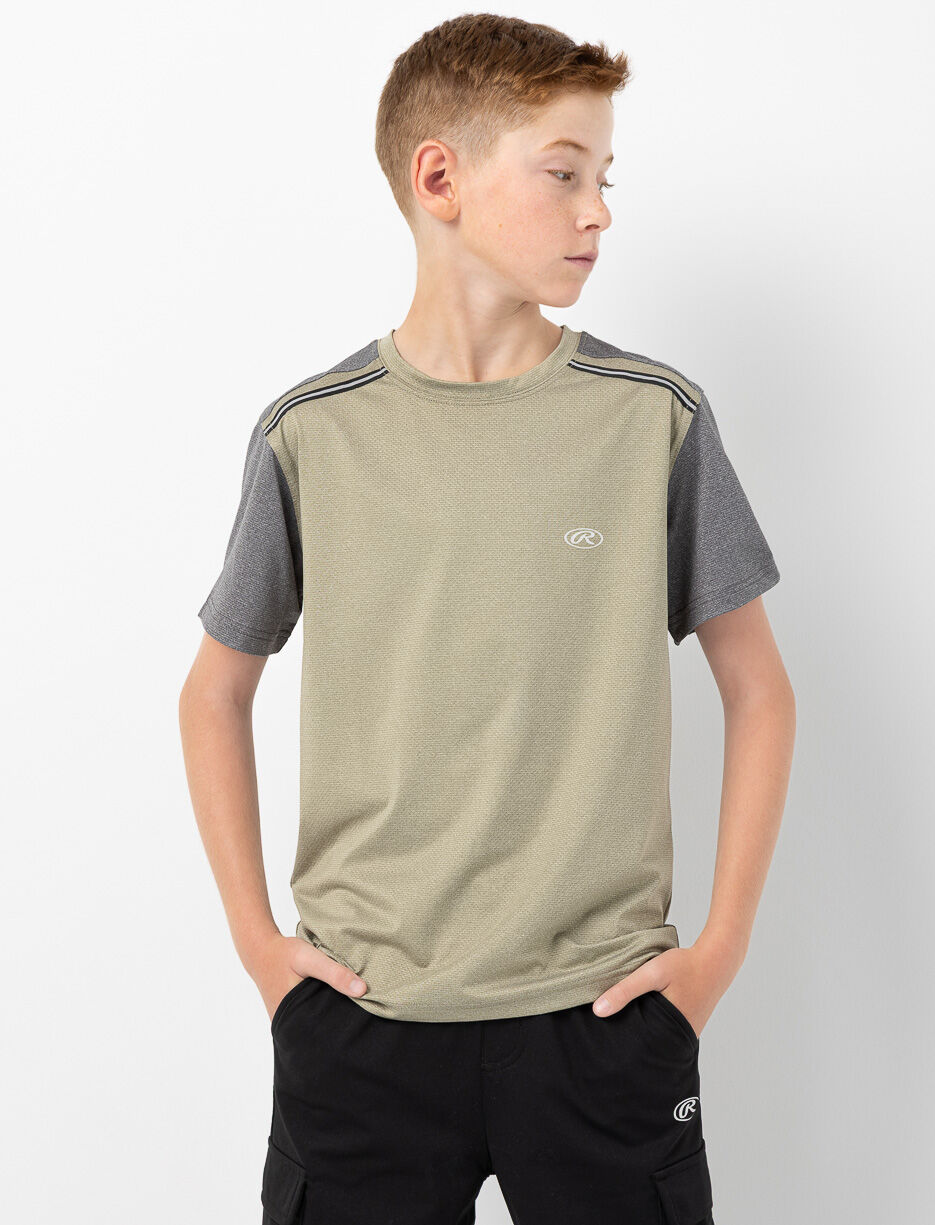 T-shirt de sport à manches contrastantes