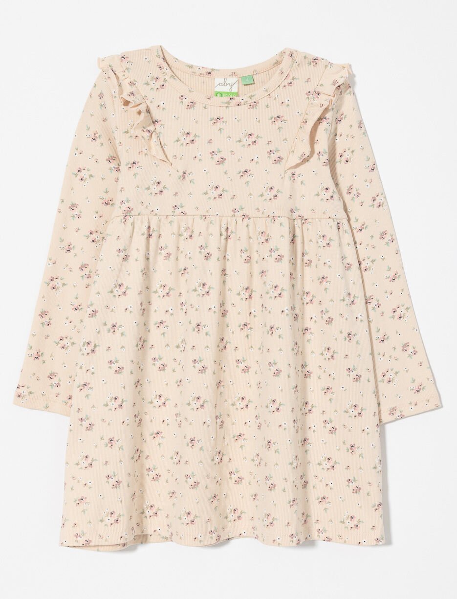 Robe fleurie à volants - petite fille