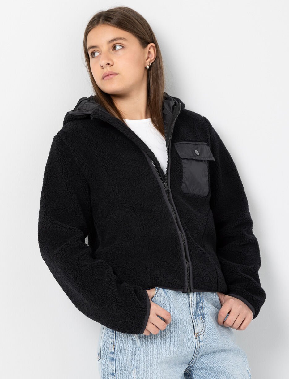 Veste zippée en sherpa