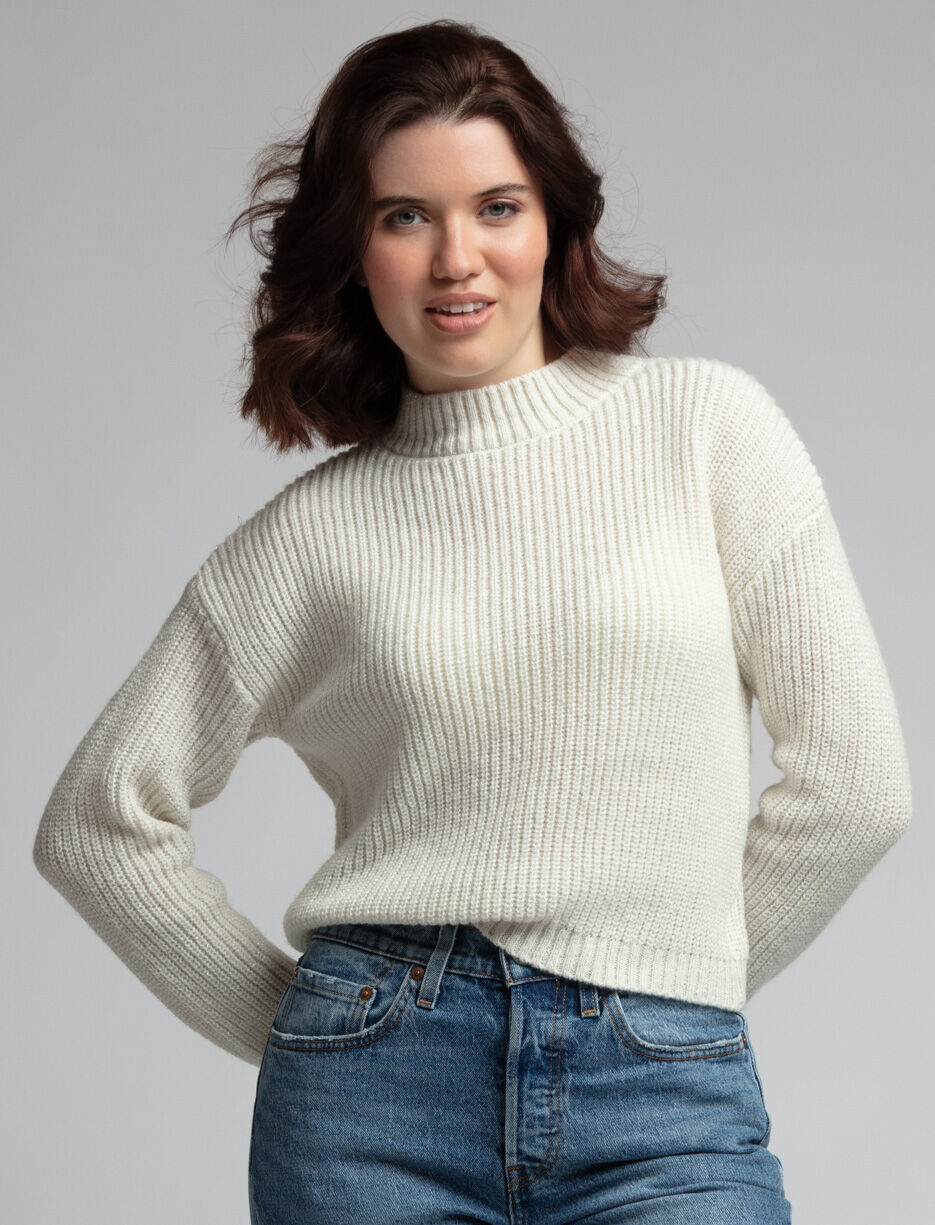 Knit Mock Neck Sweater